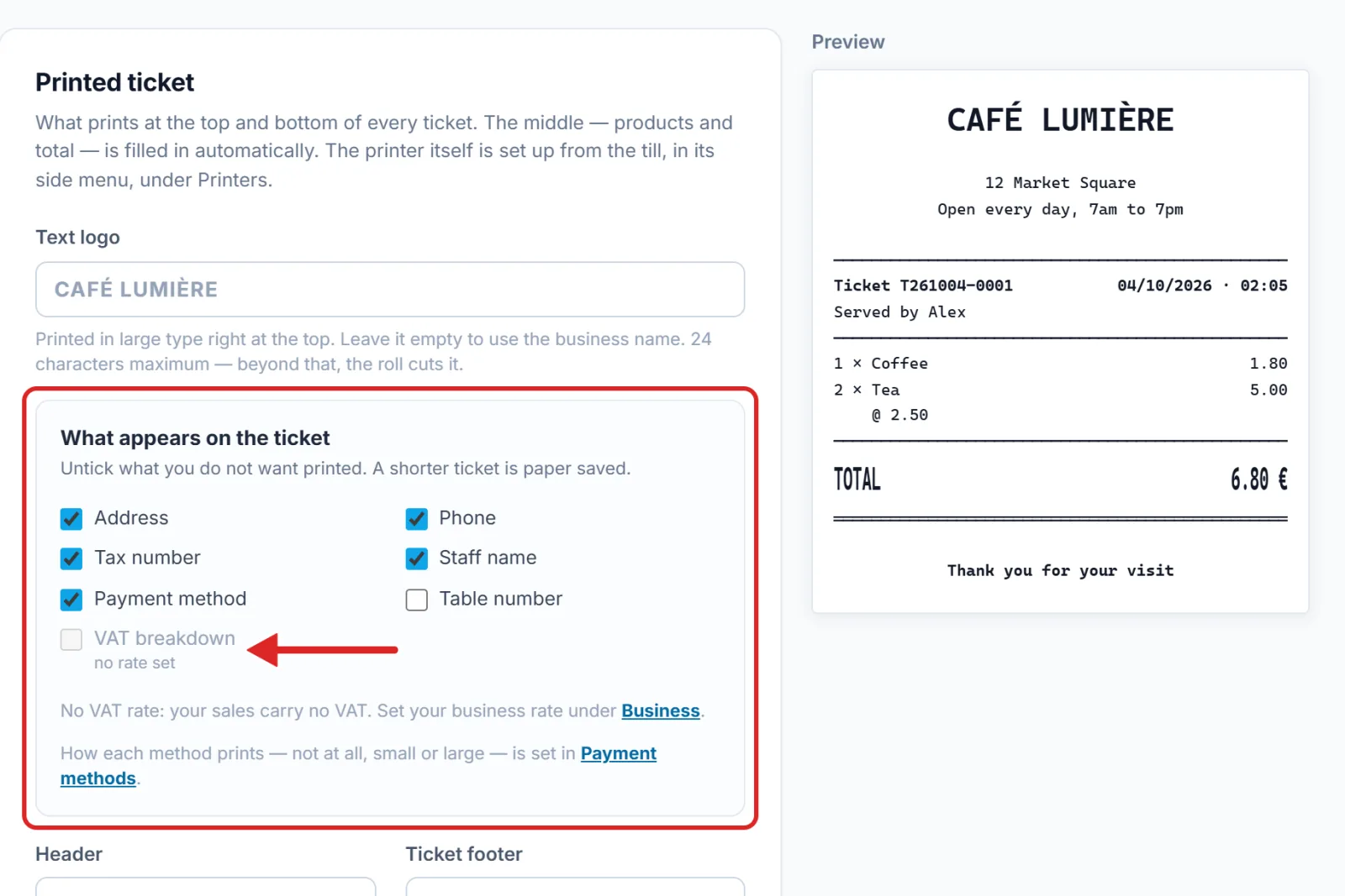 The boxes that decide what the ticket prints