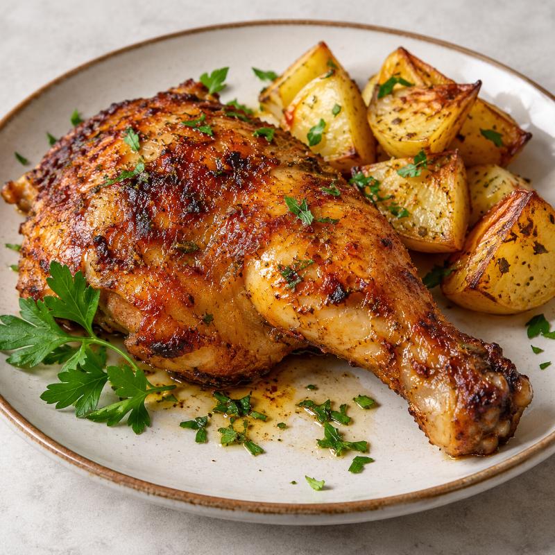 Poulet au four